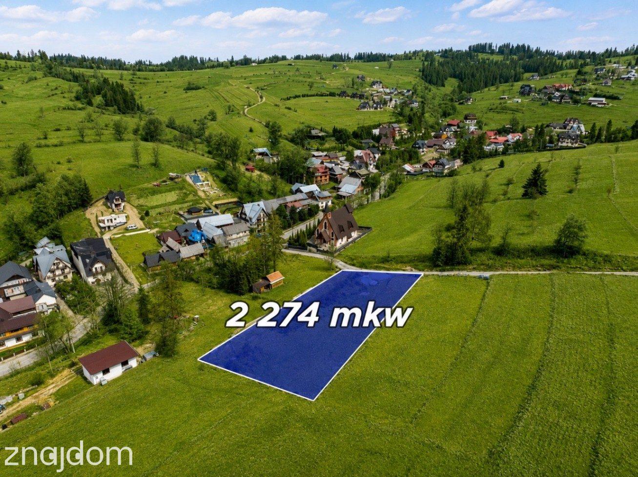 Działka widokowa w Rzepiskach 2274m2 - zdjęcie 4