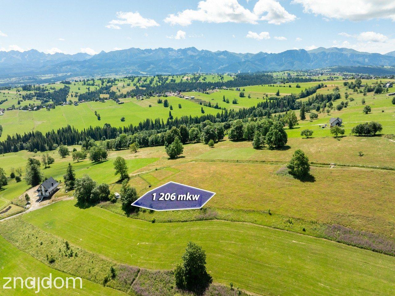 Sierockie - Działka z widokiem na Tatry - 1206M2