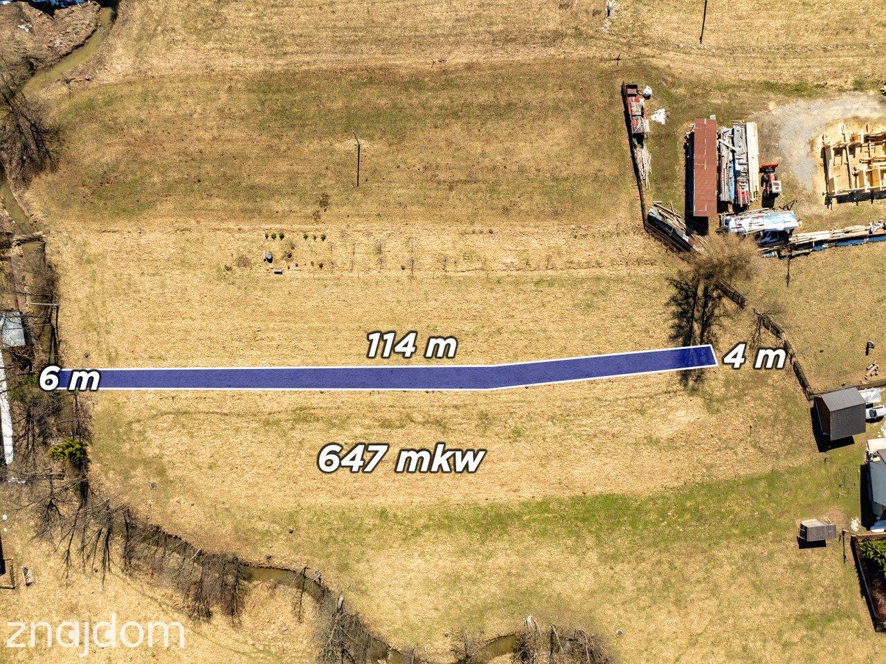 Działka Budowlana Chochołów 647m2