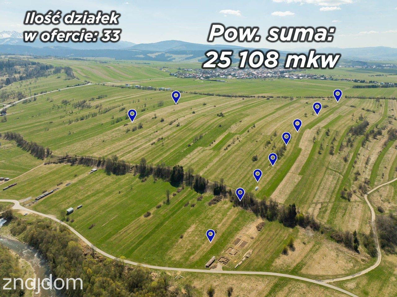 Działki rolne i leśne w Chochołowie