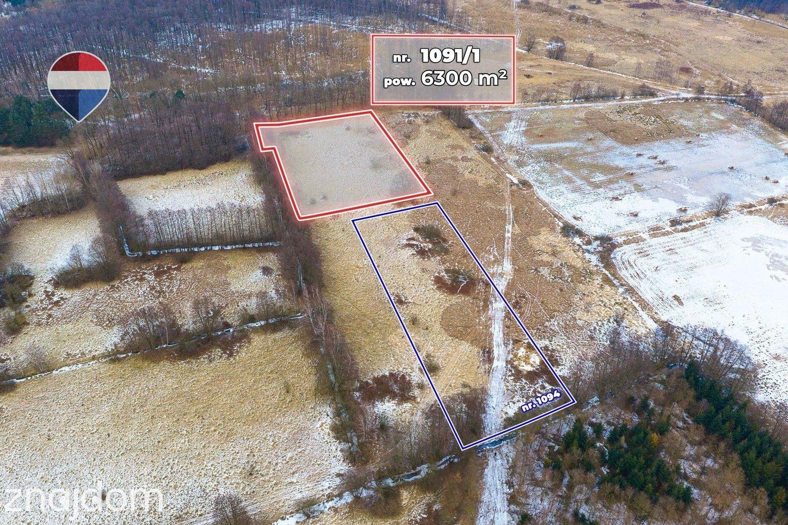 Działka rolna o pow. 6300 m² - zdjęcie 2