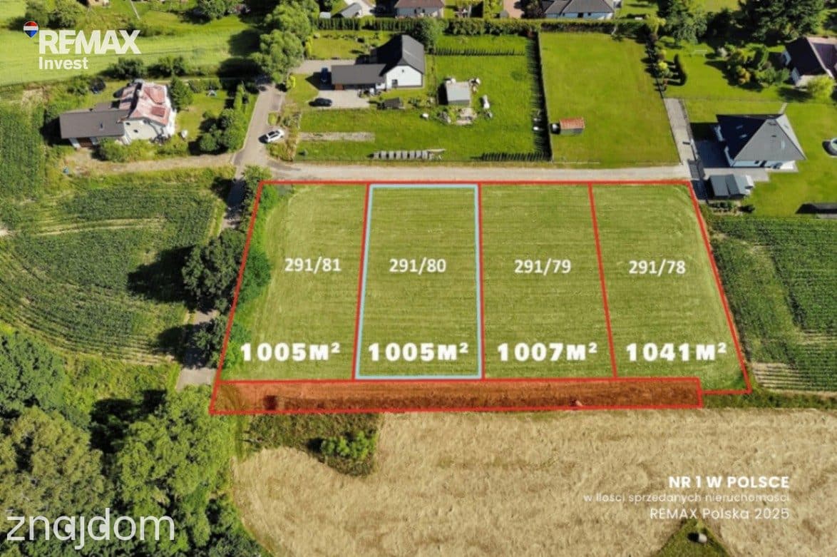 Inwestycja: Działka budowlana 1005 m²