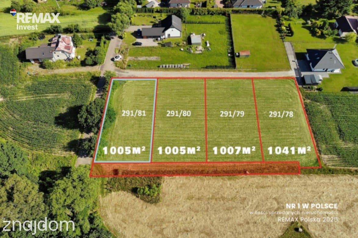 Atrakcyjna działka 1005 m² z mediami w Pogwizdowie