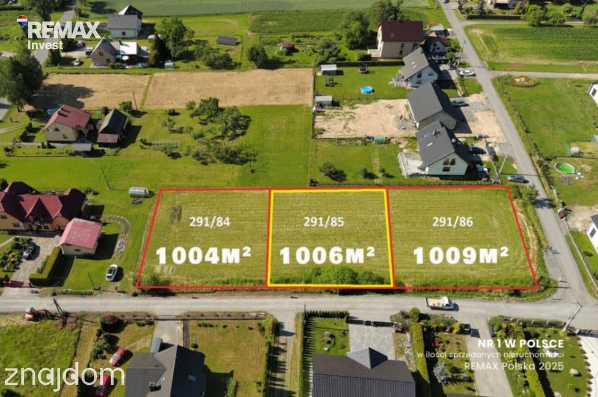 HIT! W pełni uzbrojona działka 1006 m² !