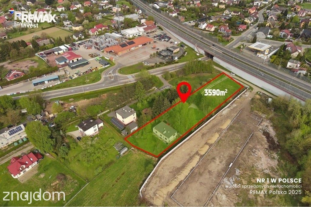 Działka usługowa 3590m2 blisko centrum