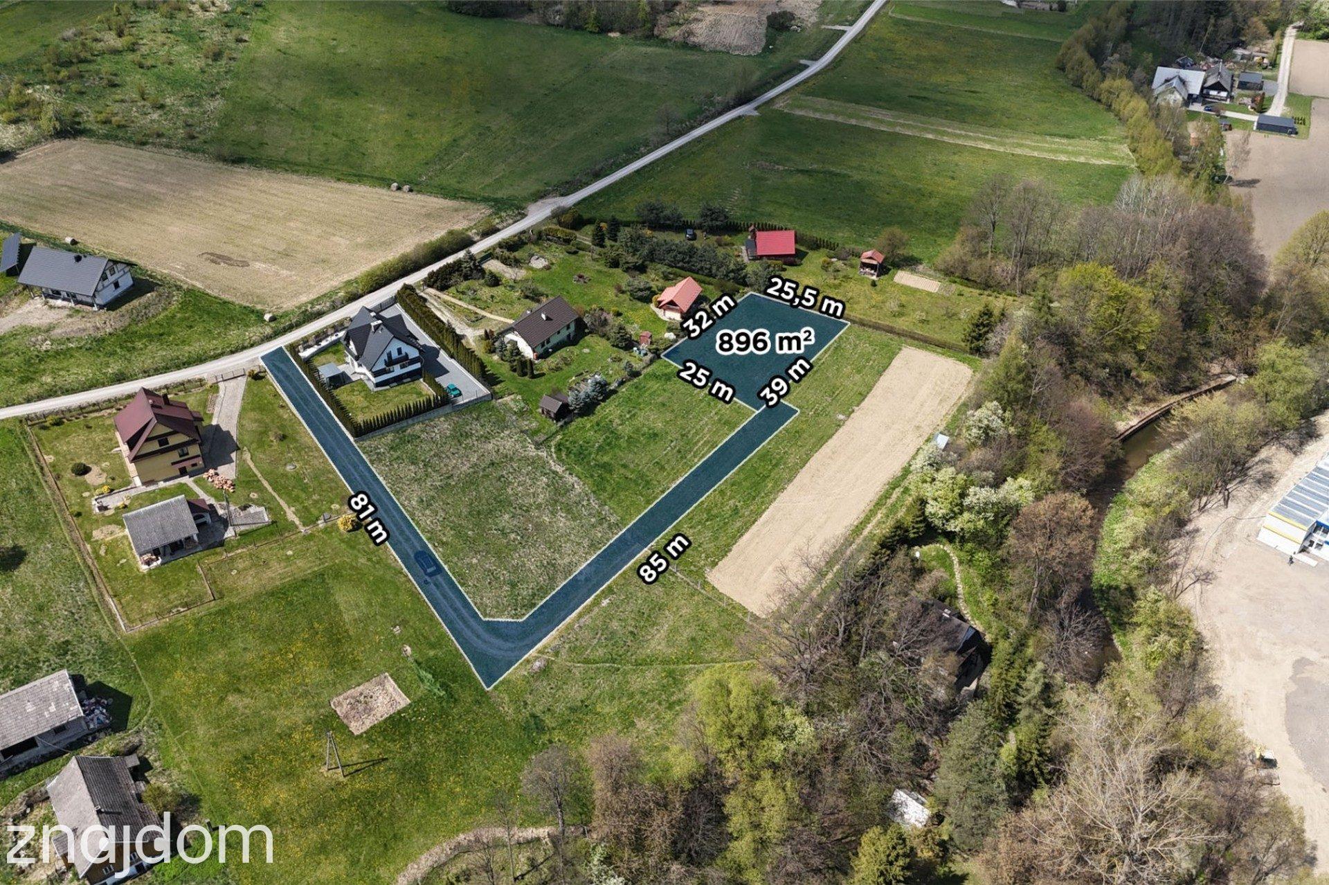 Działka budowlana, 9 arów, Pogorzany, Szczyrzyc