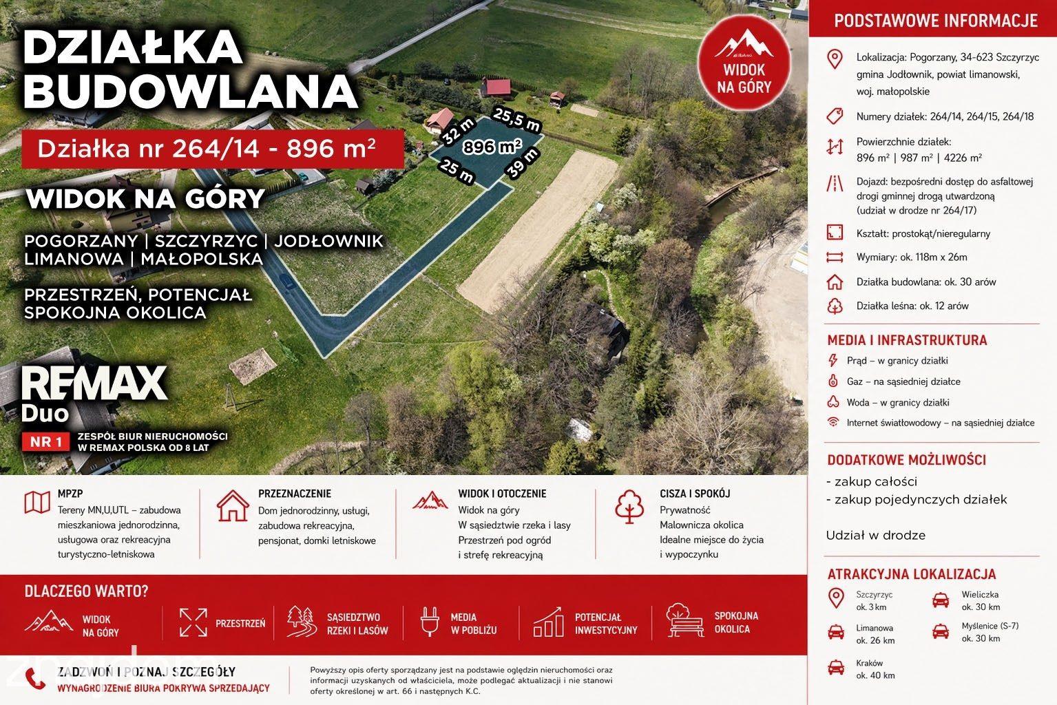 Działka budowlana, 9 arów, Pogorzany, Szczyrzyc - zdjęcie 2