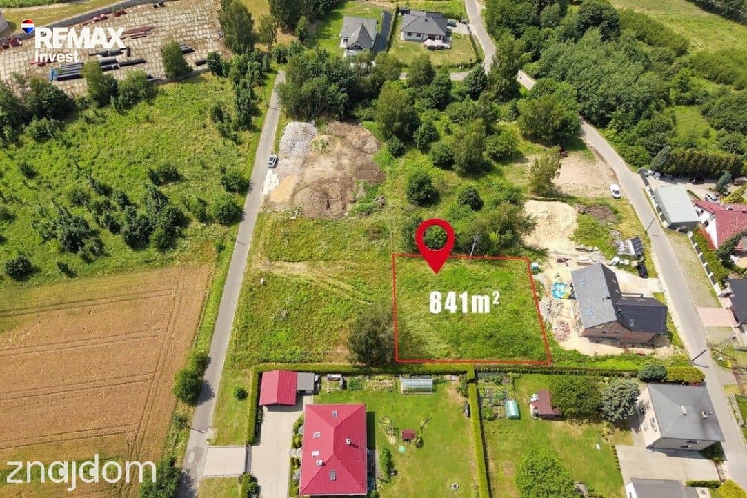 Płaska działka 841 m² pod wymarzony dom