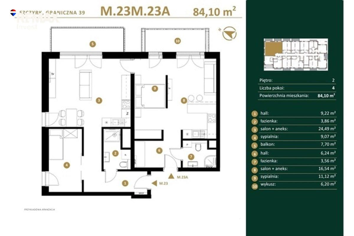 Duże mieszkanie z balkonem i wykuszem. - zdjęcie 2