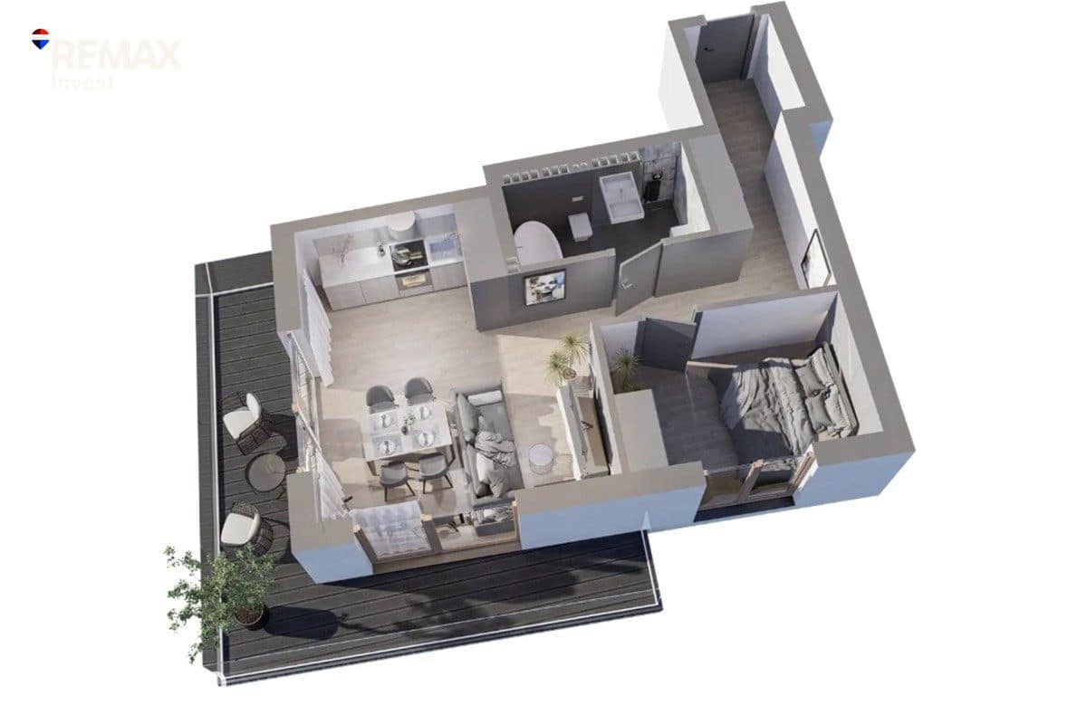 2 pokoje | 47,62 m² | Widok na Beskidy - zdjęcie 19