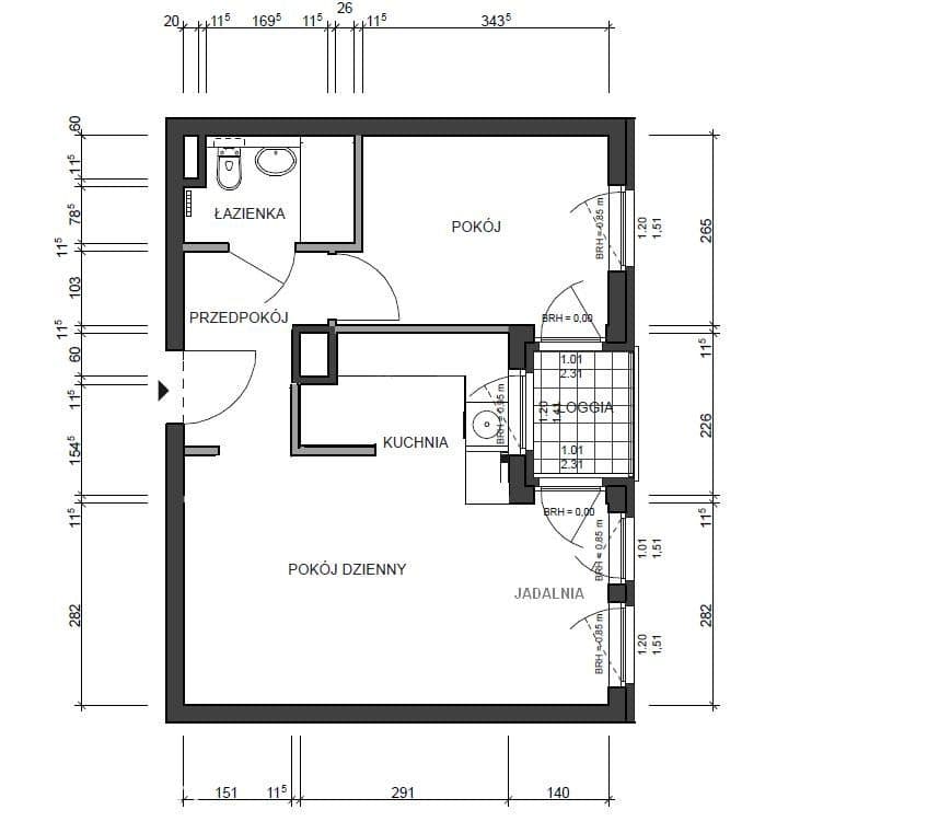 Dwupokojowe balkon centrum Stare Miasto - zdjęcie 10