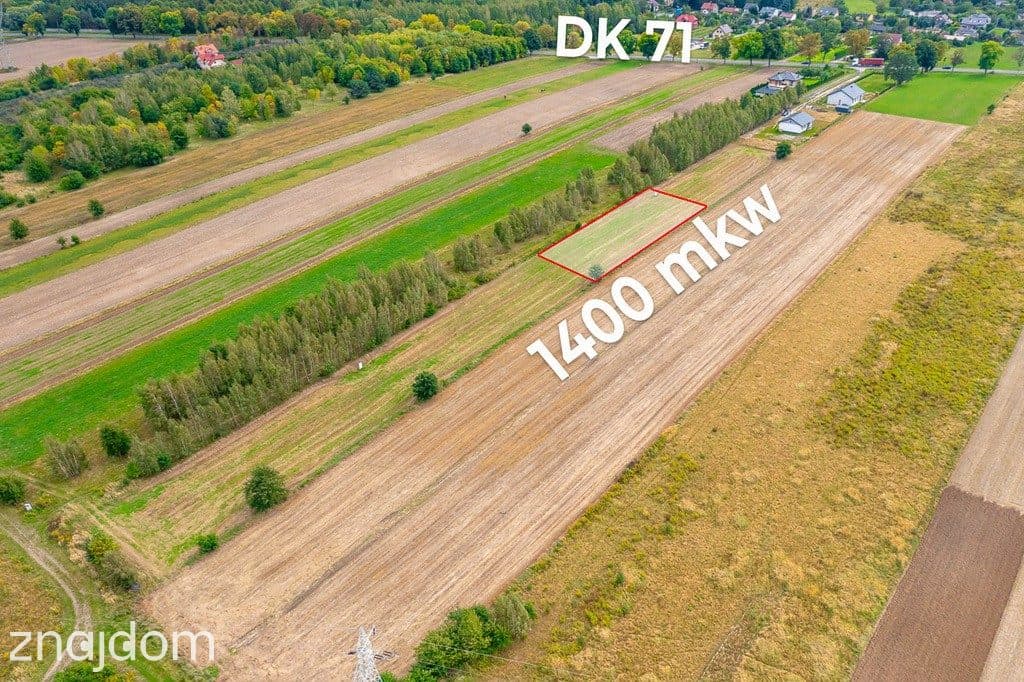 Spokojna działka 1400 m² | Skotniki | Media | WZ