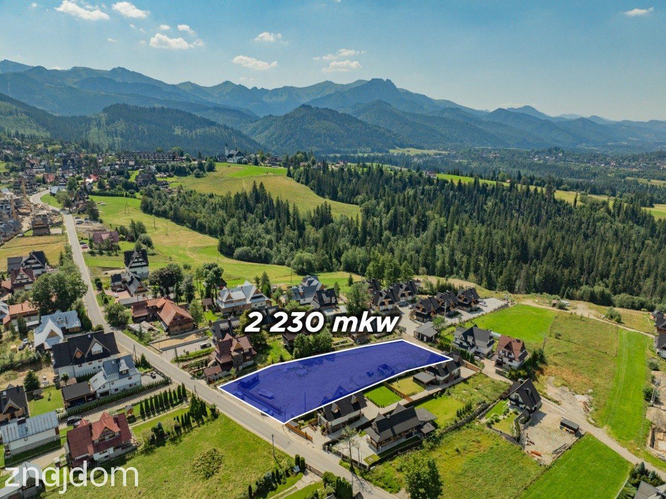 Działka z pozwoleniem na 4 domy – Zakopane 2230 m