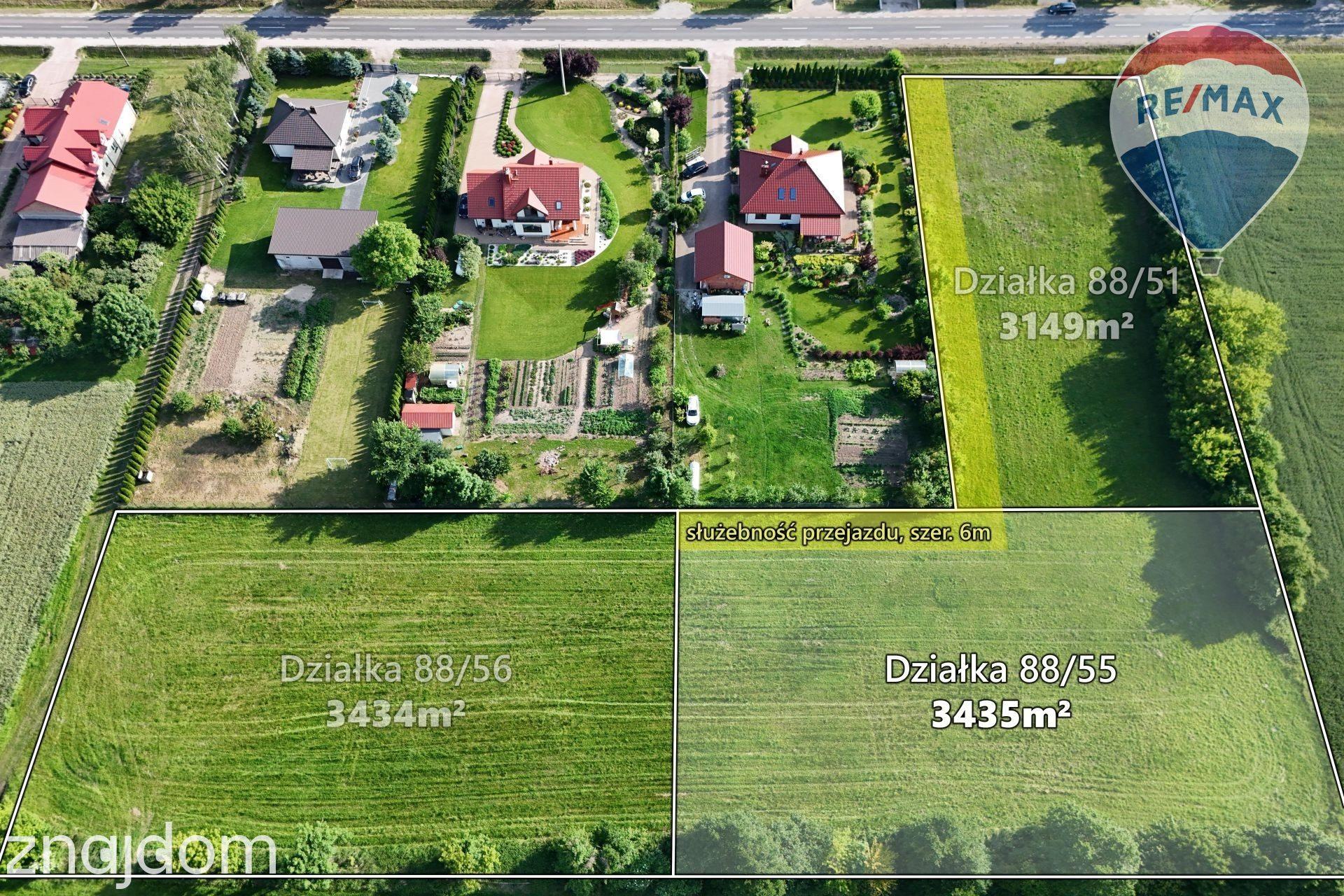 Działka budowlana Łaziska, gm. Słubice