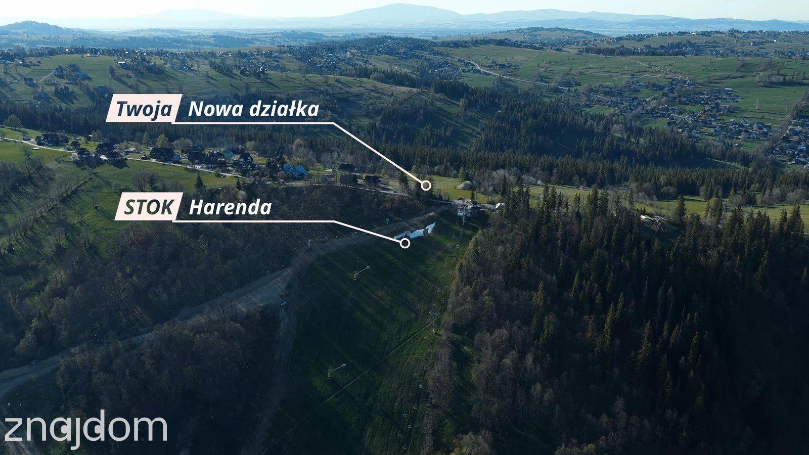 Działka budowlana I Prąd I Stacja SKI Harenda - zdjęcie 3