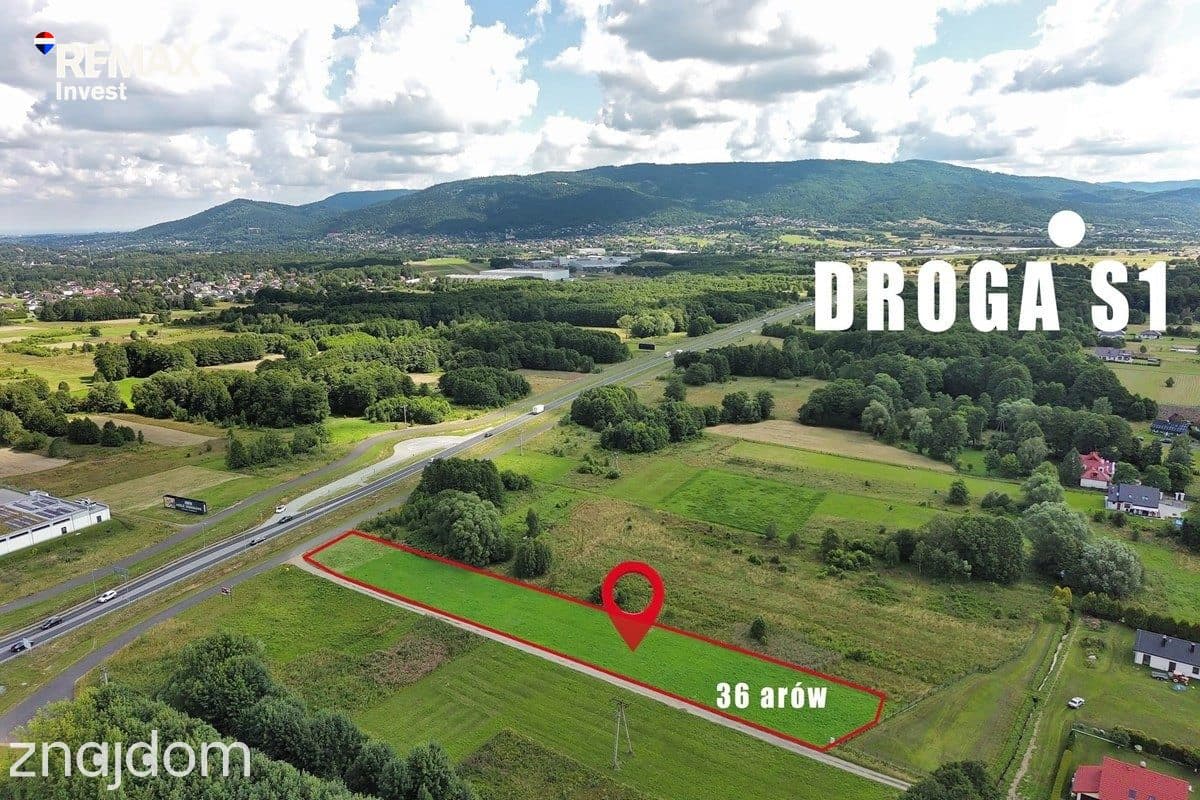 Działka usługowa Buczkowice k/Szczyrku