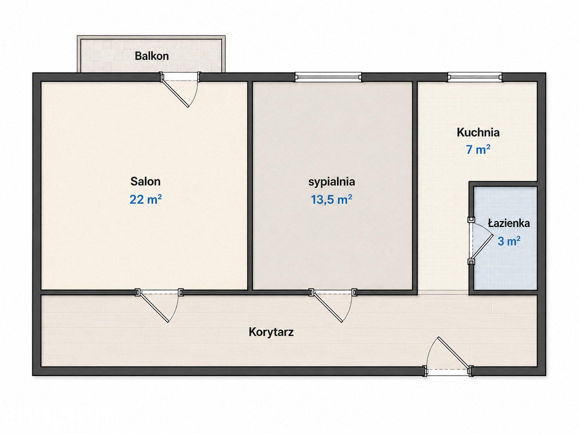Dwa pokoje balkon k. Parku Wilsona Łazarz - zdjęcie 18