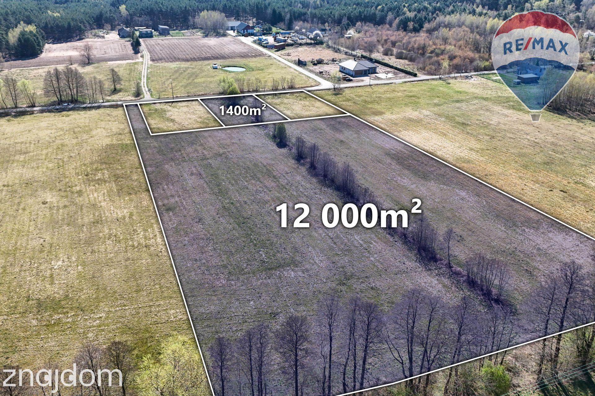 Działka 13 400 m2 z warunkami zabudowy