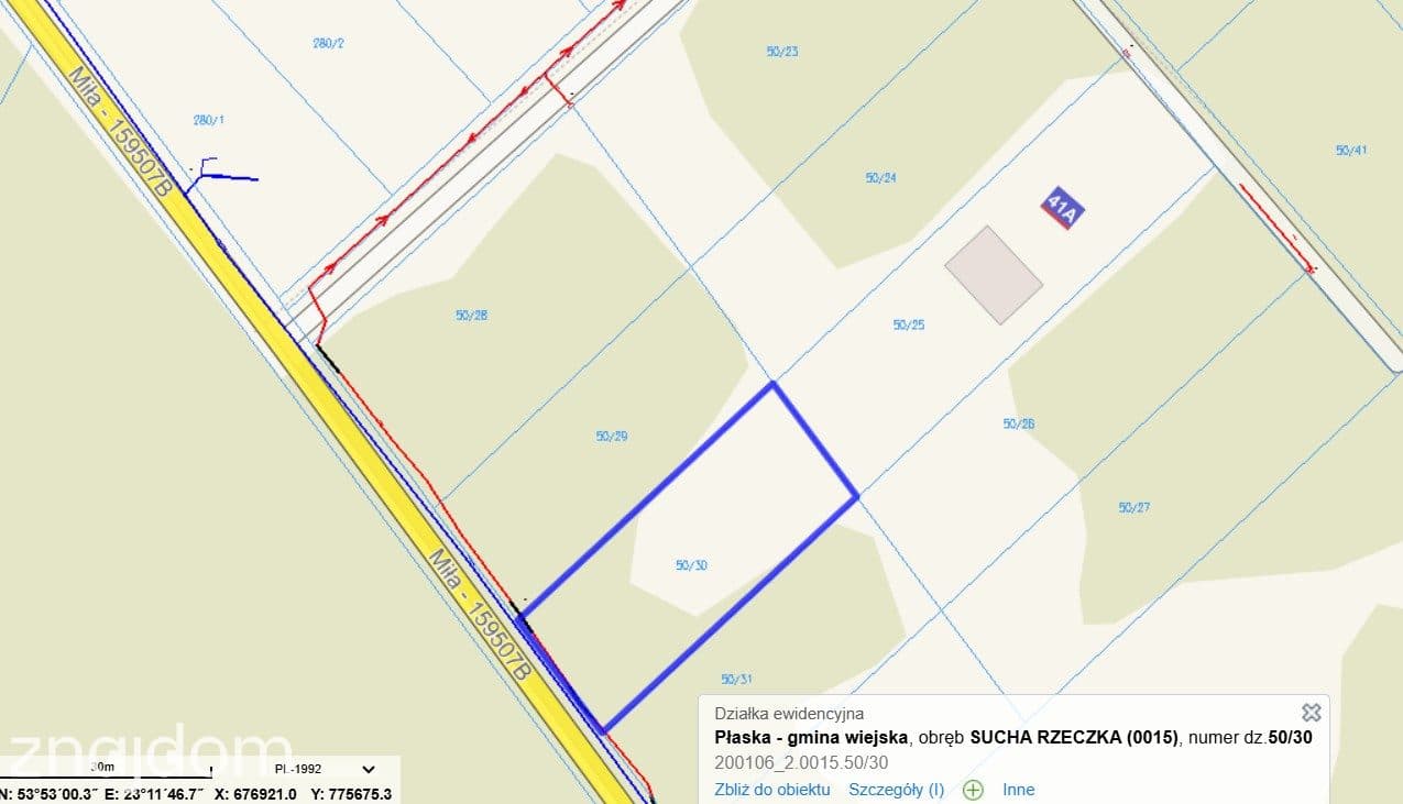Działka budowlana 994 m² | Sucha Rzeczka | Jezioro Serwy | MPZP - zdjęcie 11