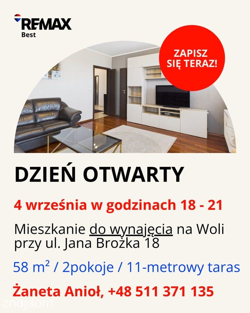 Wyjątkowe 58 m2 na Woli, panorama miasta, garaż
