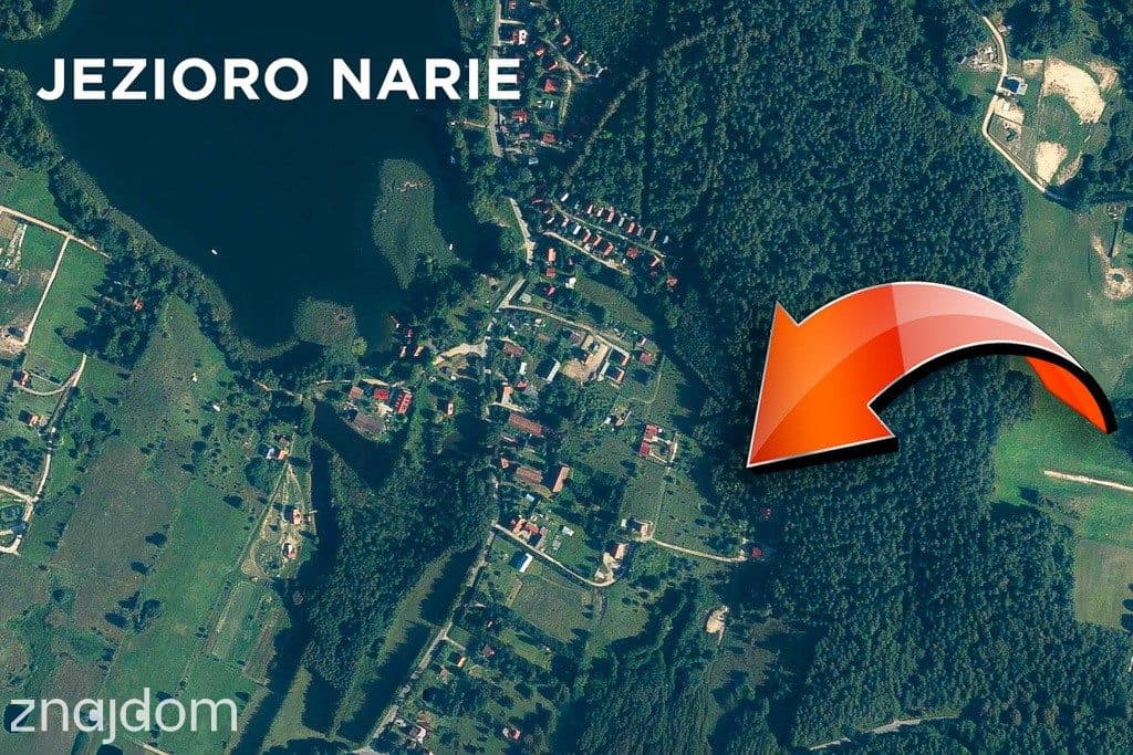 Działka 943 m² | 200 m od jeziora | Kretowiny, las