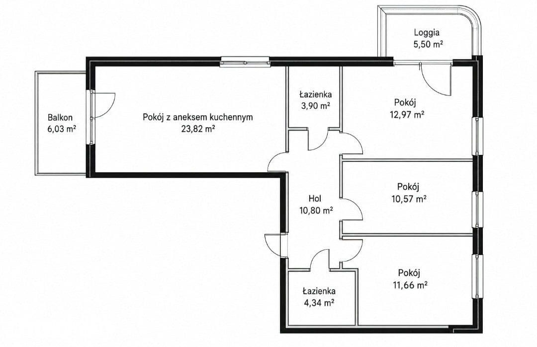 Pkerwszy najem – 78m2,nowy, klimatyzowany apartament z dwoma balkonami - zdjęcie 20