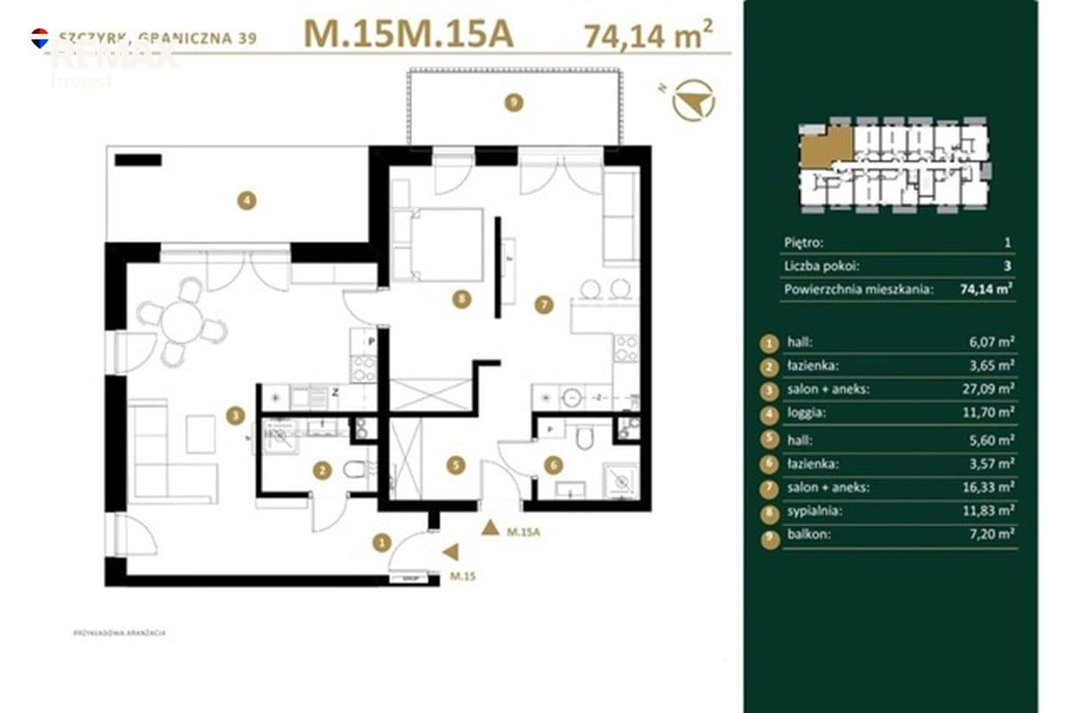 Duże mieszkanie z loggią i balkonem - zdjęcie 3