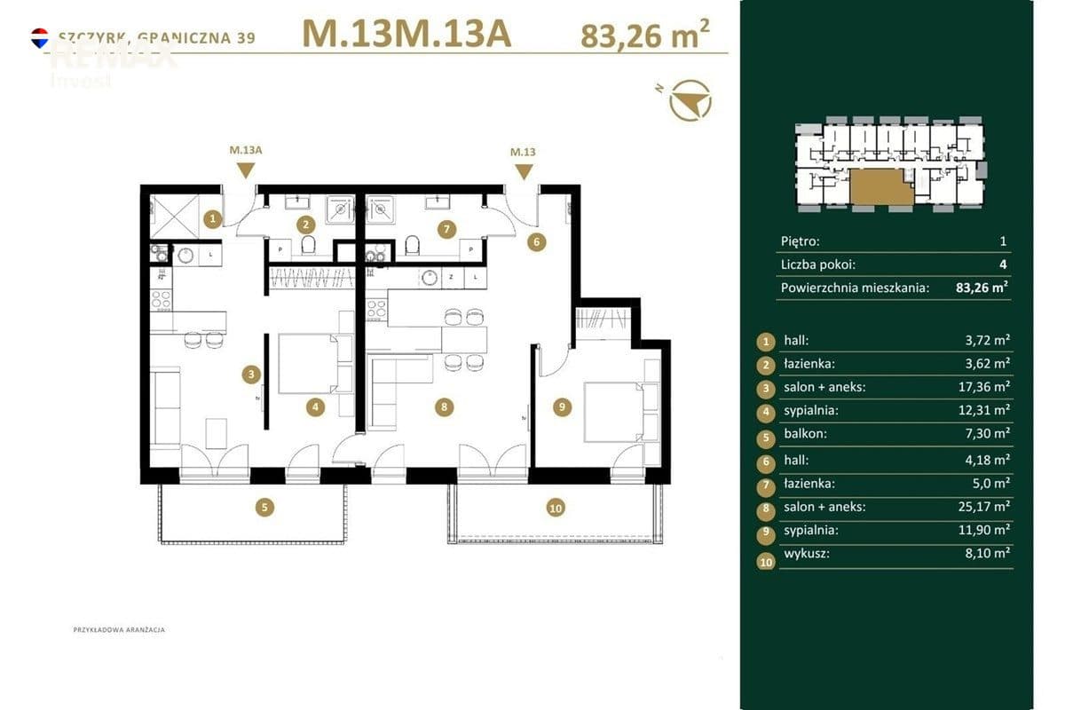 Duże mieszkanie z balkonem i wykuszem. - zdjęcie 2