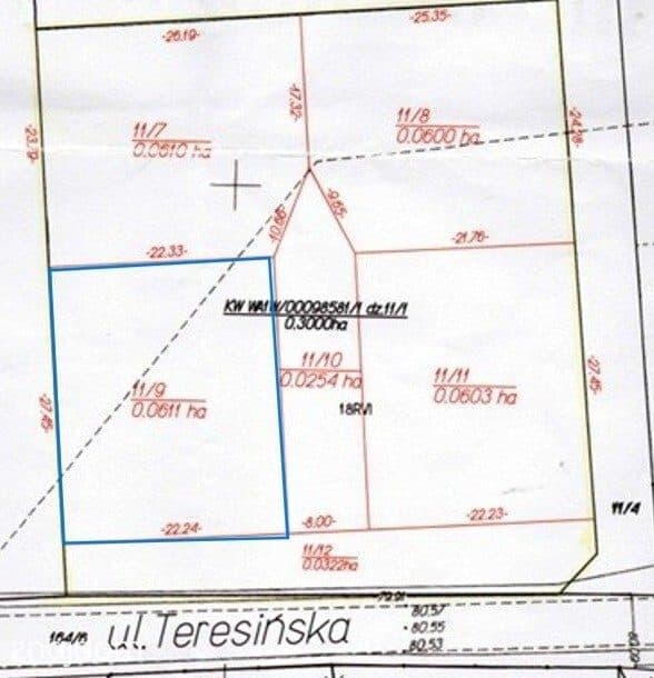 Działka 611 m², Ruda k. Radzymina, MPZP, media - zdjęcie 2