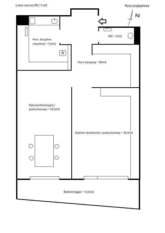 Biuro do wynajęcia 69 m² przy Metrze Świętokrzyska - zdjęcie 21