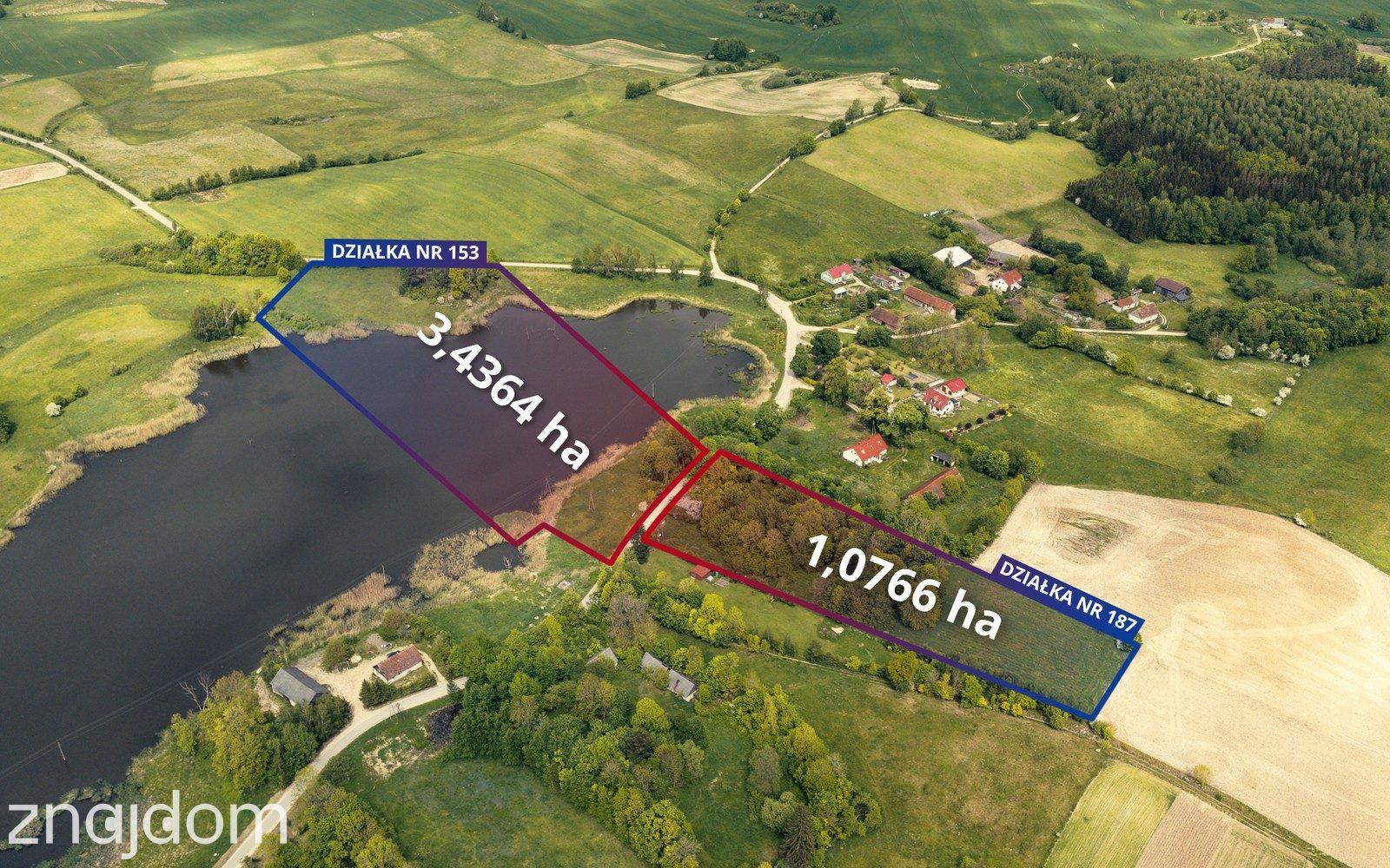 Działka inwestycyjna 1,07 ha w sąsiedztwie jeziora - zdjęcie 8