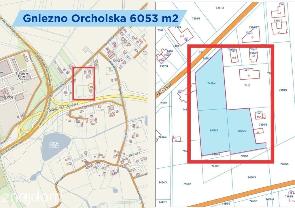 Działki inwestycyjne Gniezno Orcholska 2MN/U - zdjęcie 2