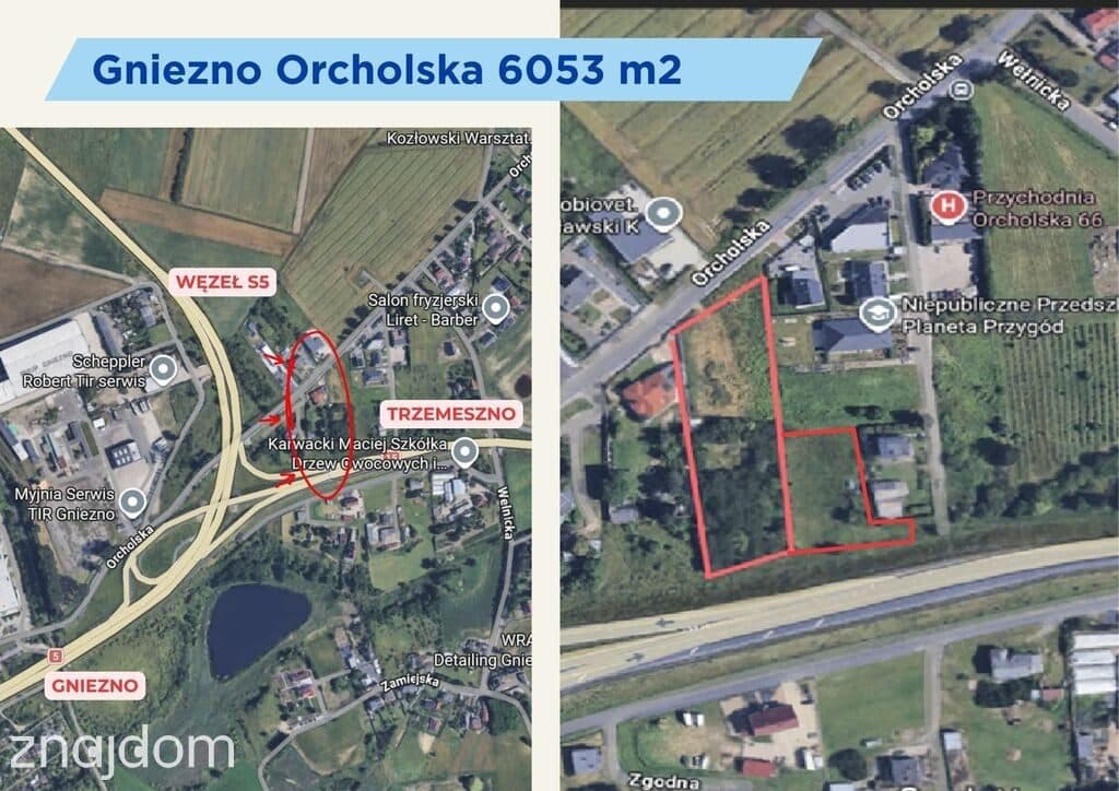 Działki inwestycyjne Gniezno Orcholska 2MN/U - zdjęcie 3