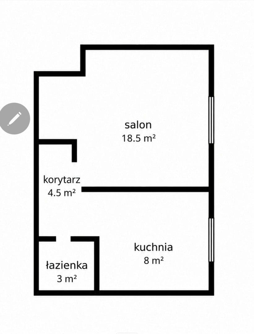 34 m² z potencjałem na 2 pokoje | ciche Koło | Obozowa 89 - zdjęcie 8