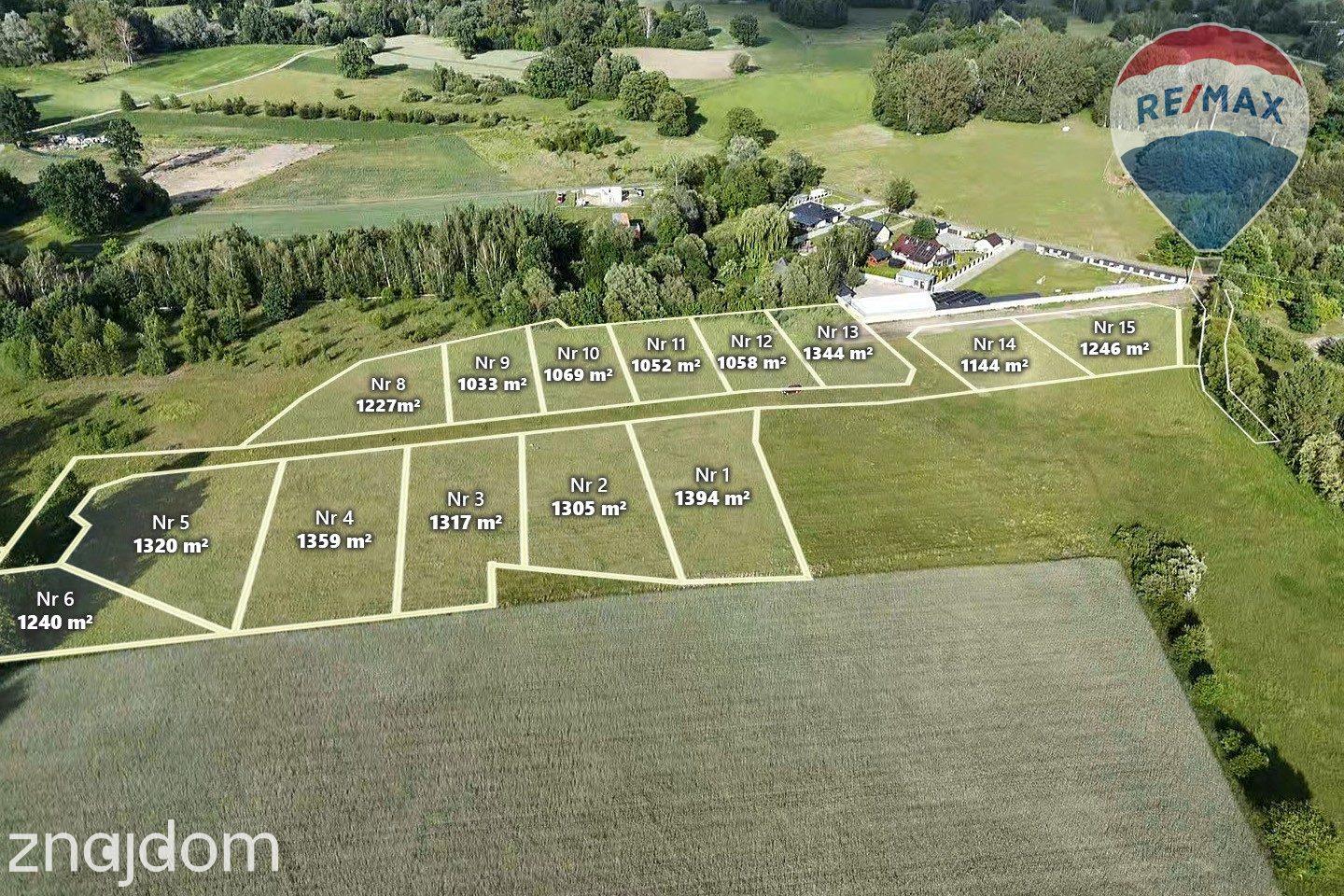 Inwestycja gruntowa 15 działek Budy Zosine 2,15 ha