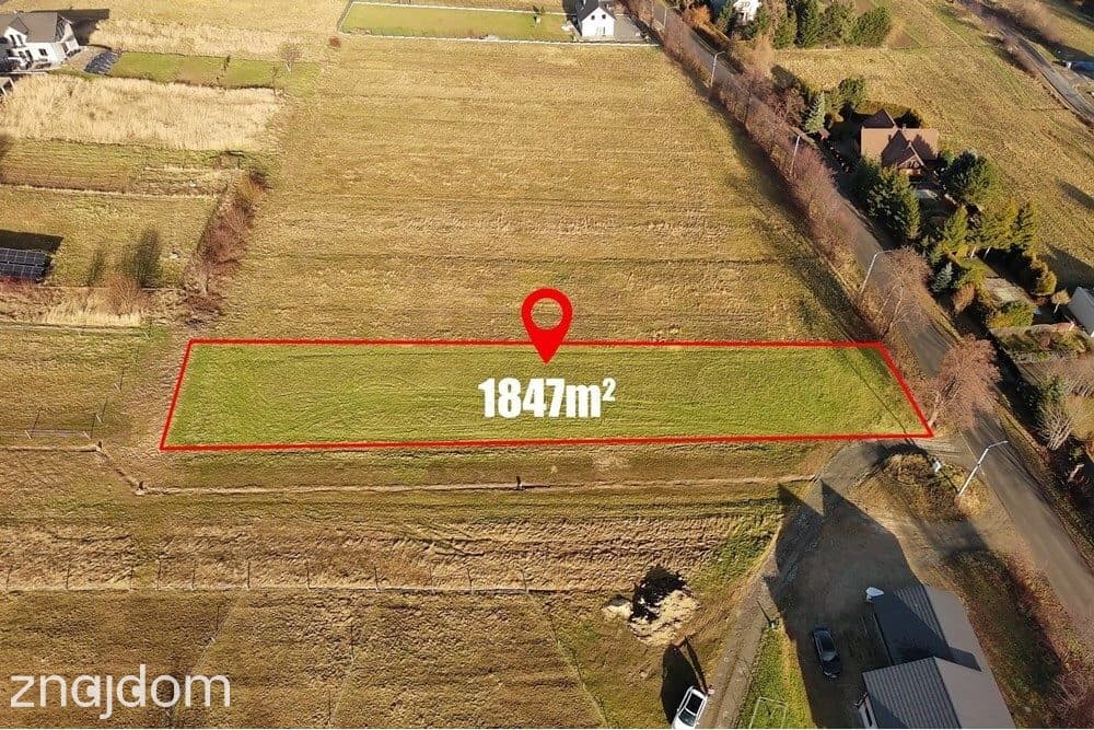 Działka budowlana 1 847 m² – Radziechowy