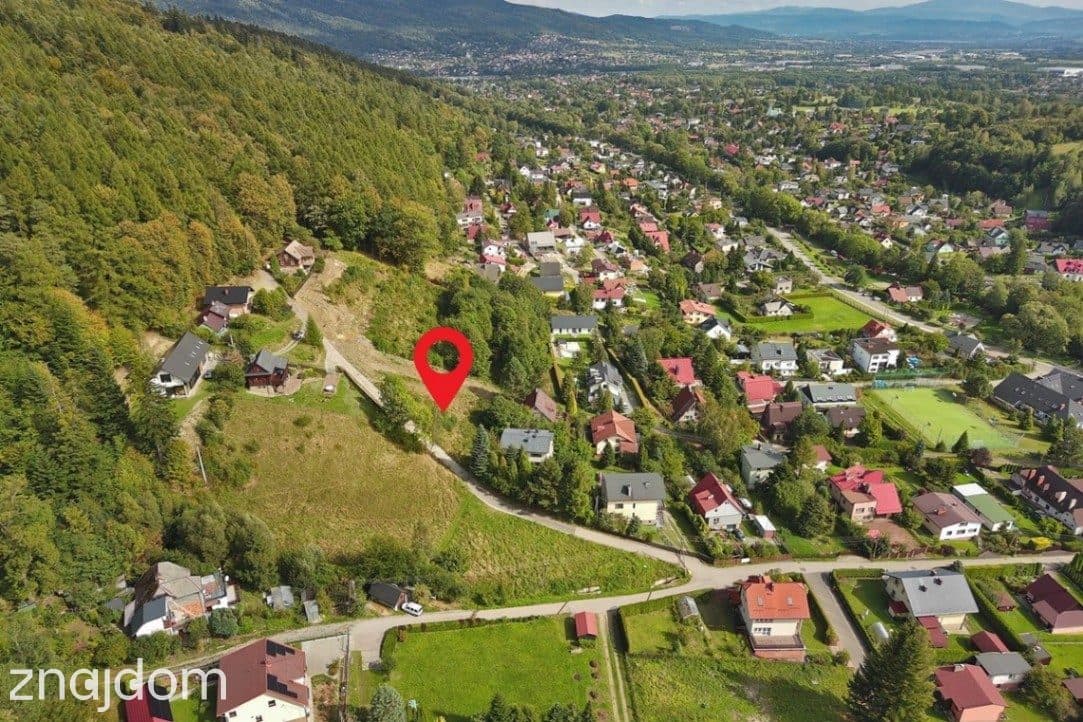 Widokowa działka budowlana 1127 m² | Bystra Śląska