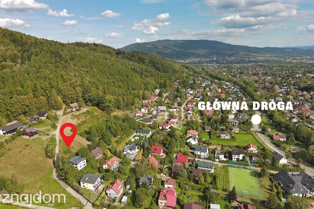 Widokowa działka budowlana 1127 m² | Bystra Śląska - zdjęcie 3