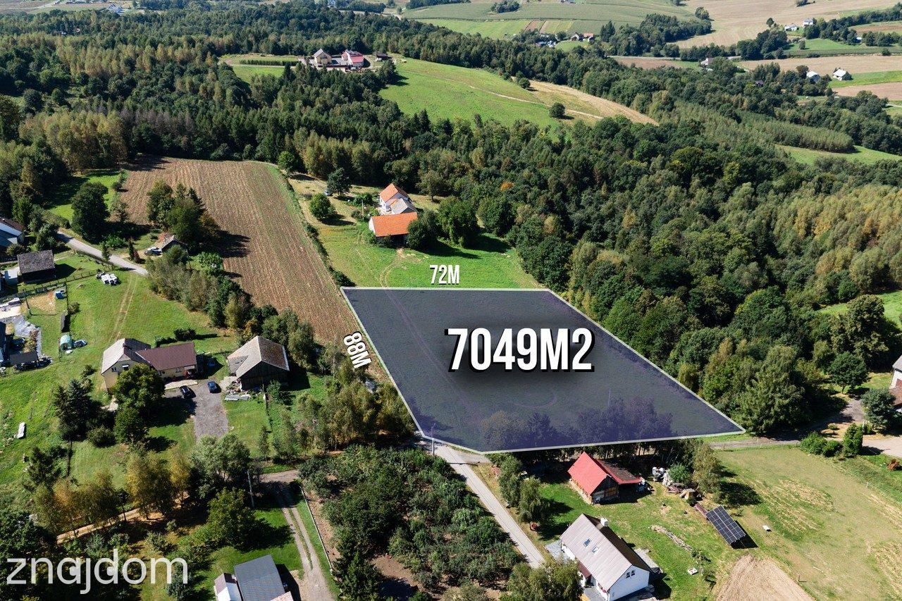 Działka budowlana 70ar media, droga asfaltowa