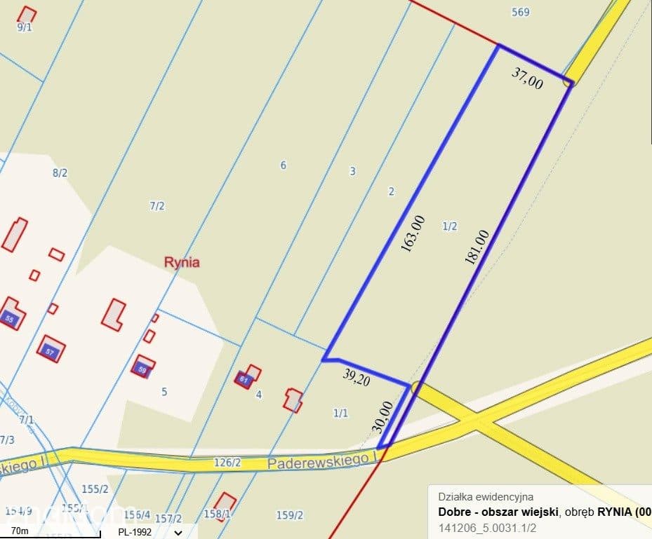 Działka leśna w Ryni, gmina Dobre – 6 379 m² - zdjęcie 7
