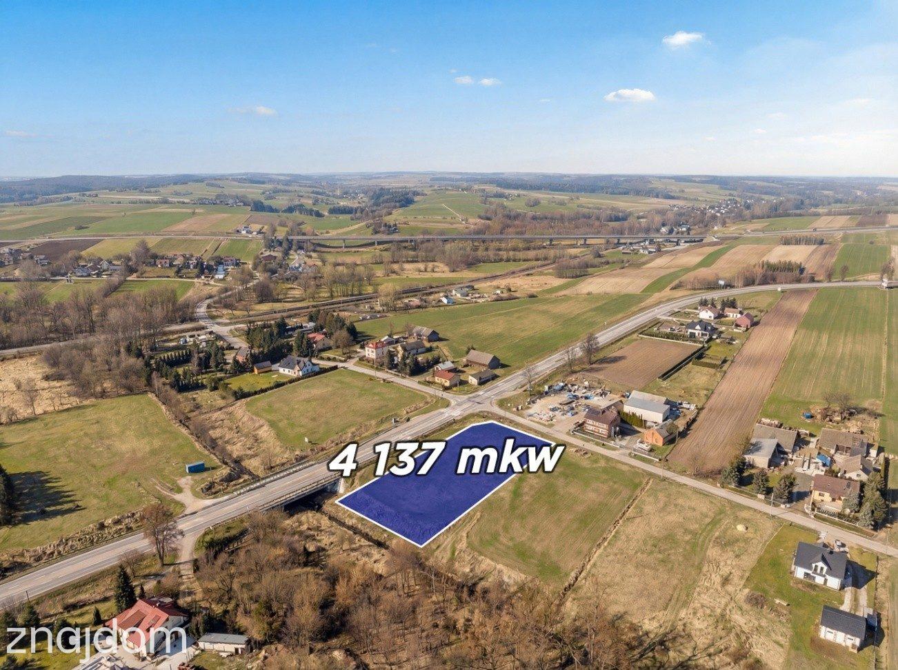 Działka usługowa z WZ przy DK 87 | 2 km od S7 - zdjęcie 3
