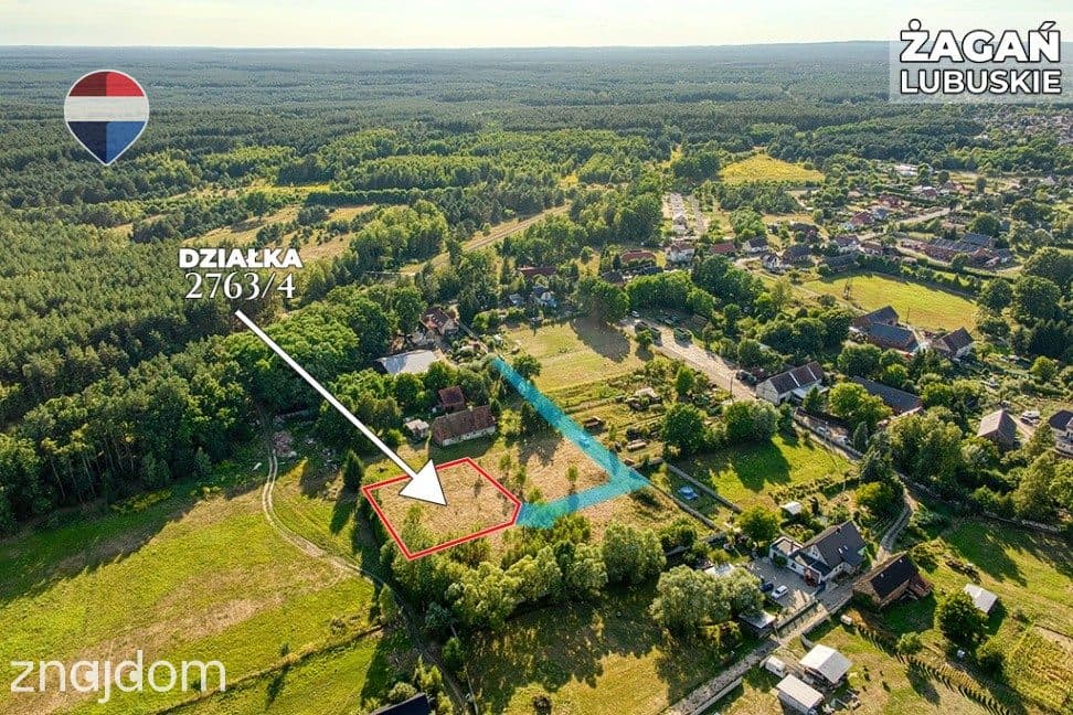 Na sprzedaż działka 1.201 m² / Oś. Moczyń, Żagań