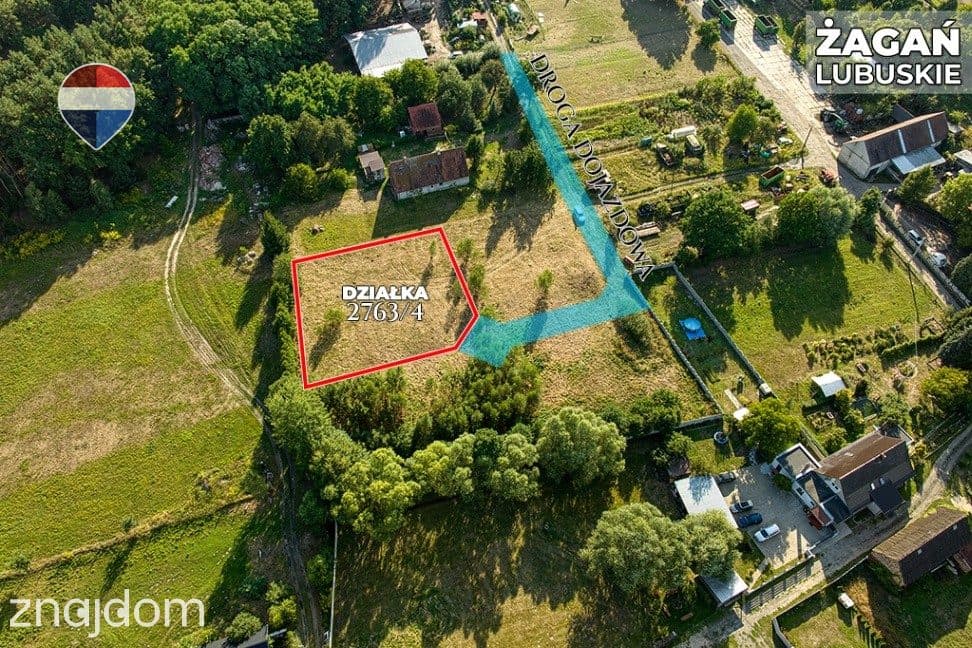 Na sprzedaż działka 1.201 m² / Oś. Moczyń, Żagań - zdjęcie 3