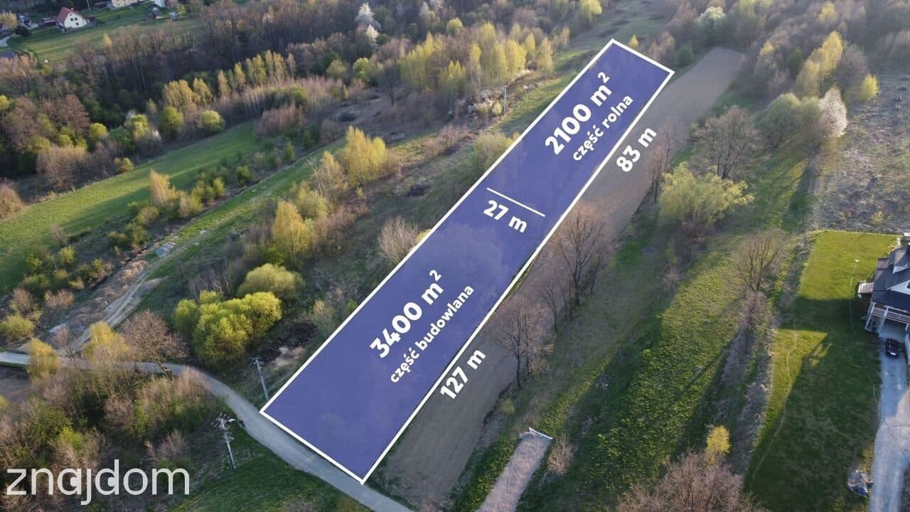Działka 5500 m² | PODSTOLICE | Gmina Wieliczka - zdjęcie 4