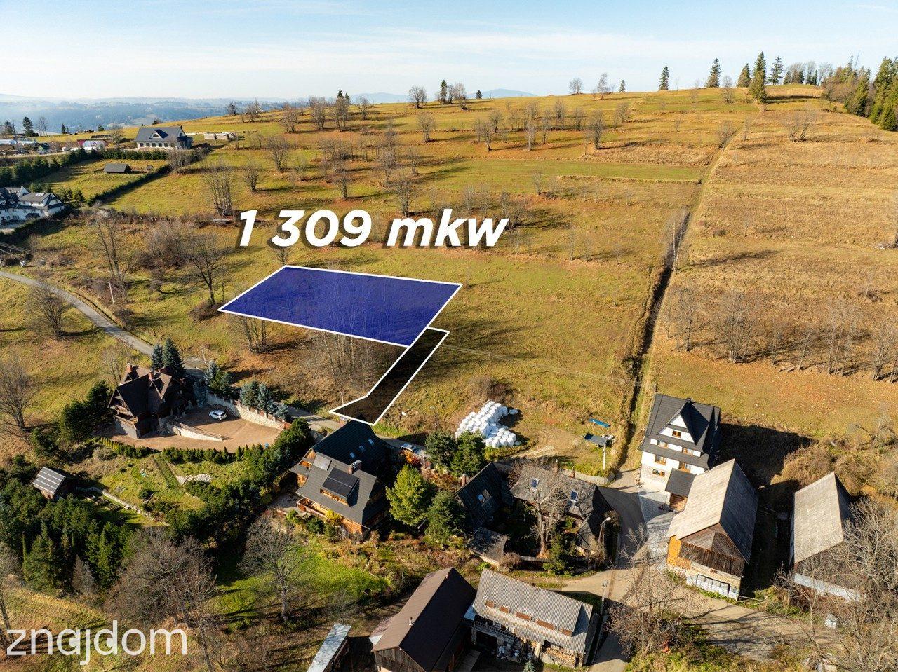 Widokowa działka w Rzepiskach | 1310 m2 - zdjęcie 3