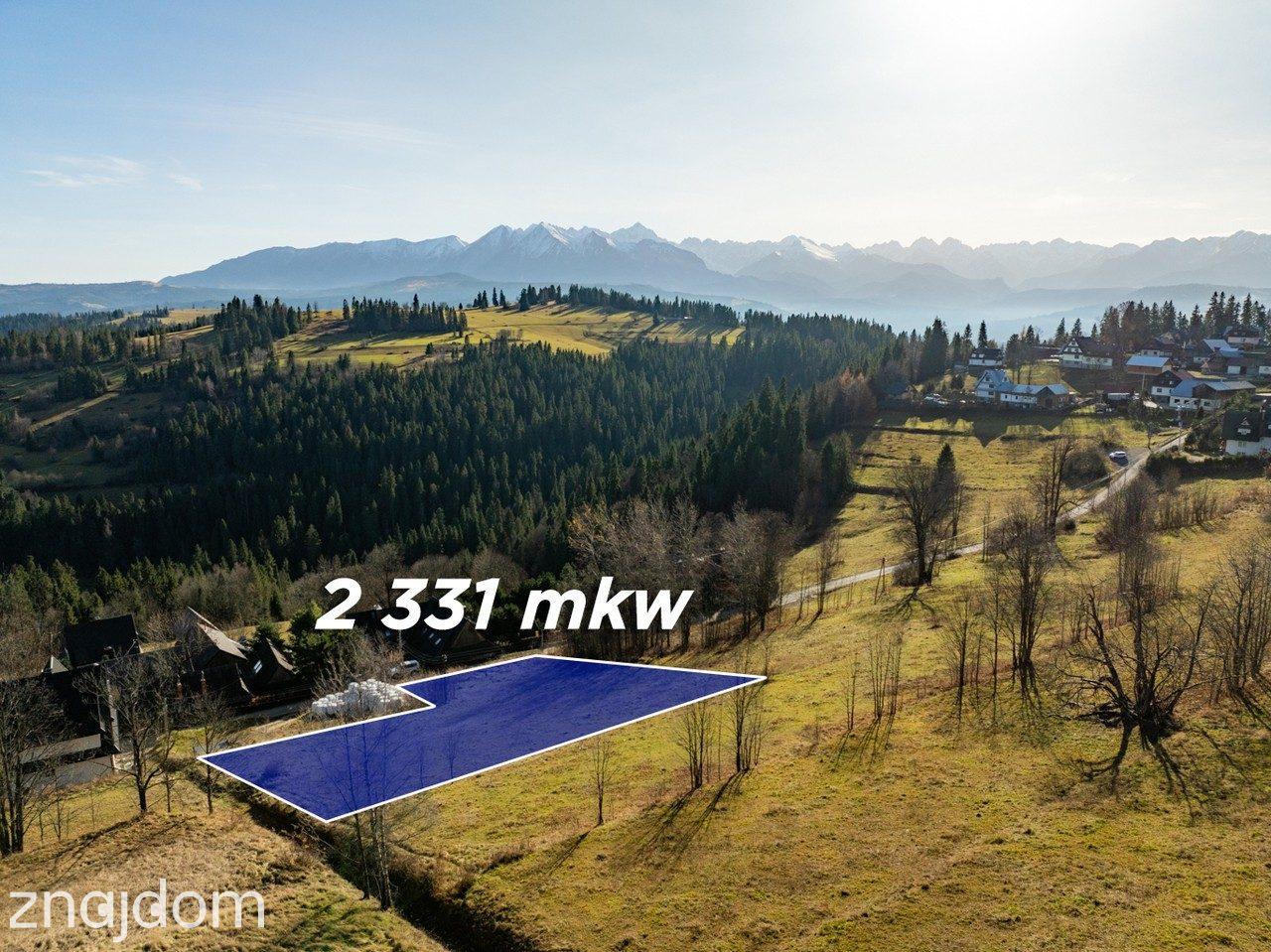 Widokowa działka w Rzepiskach – 2331 m²