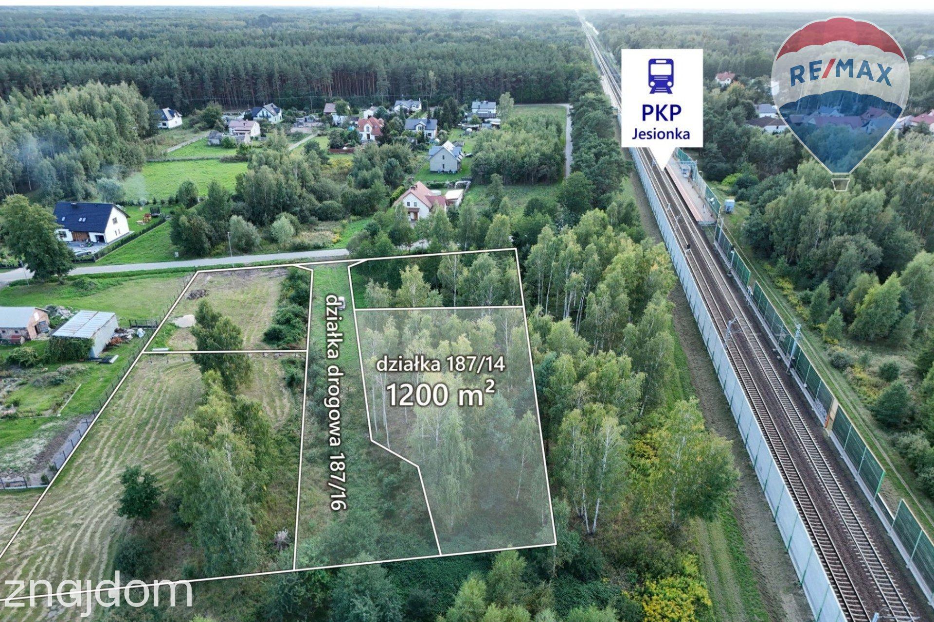 Działka budowlana 1200 m2, Jesionka, gm. Wiskitki. - zdjęcie 5