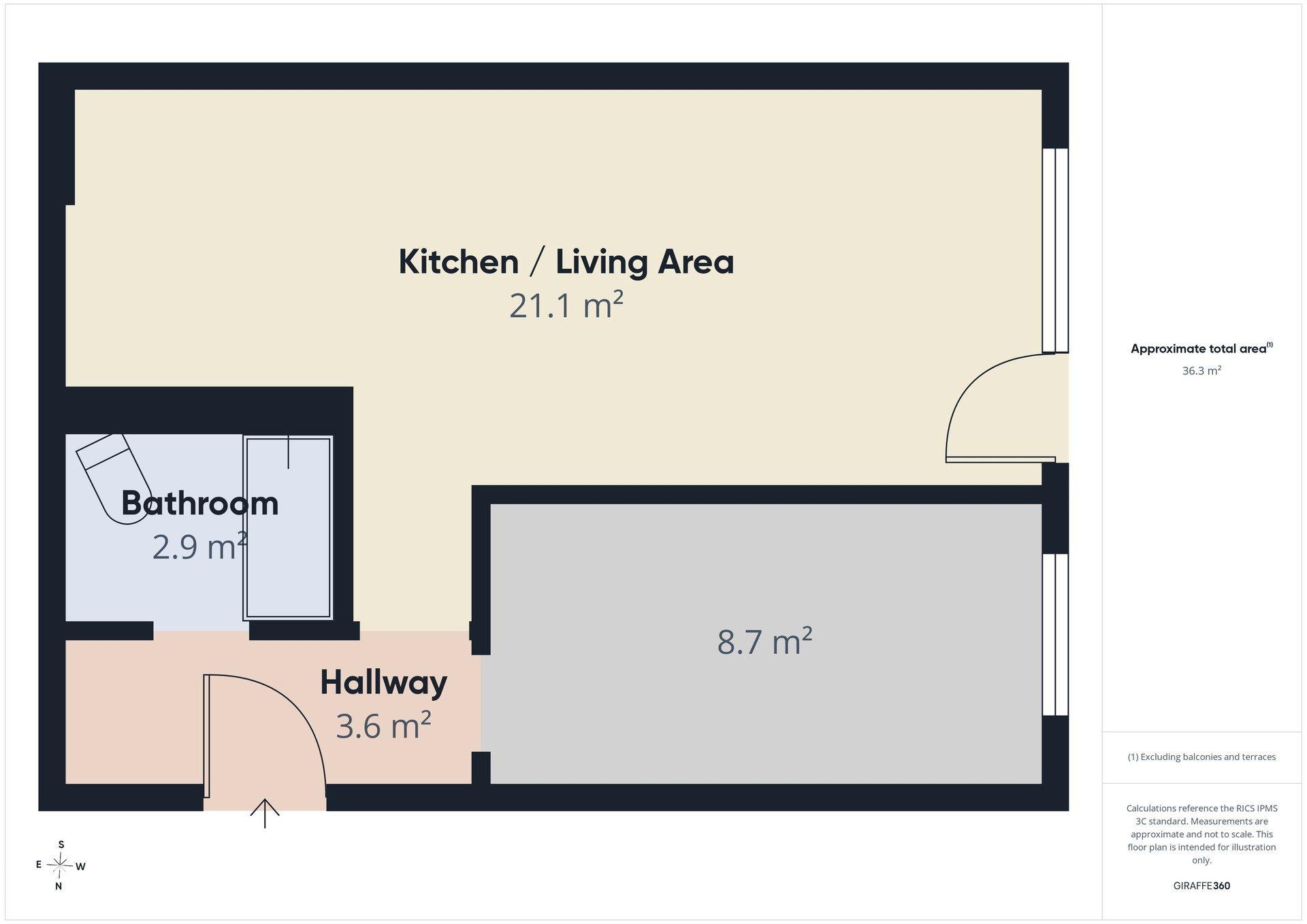 Mieszkanie 37 m² | 2 pokoje | Centrum Sławna - zdjęcie 17