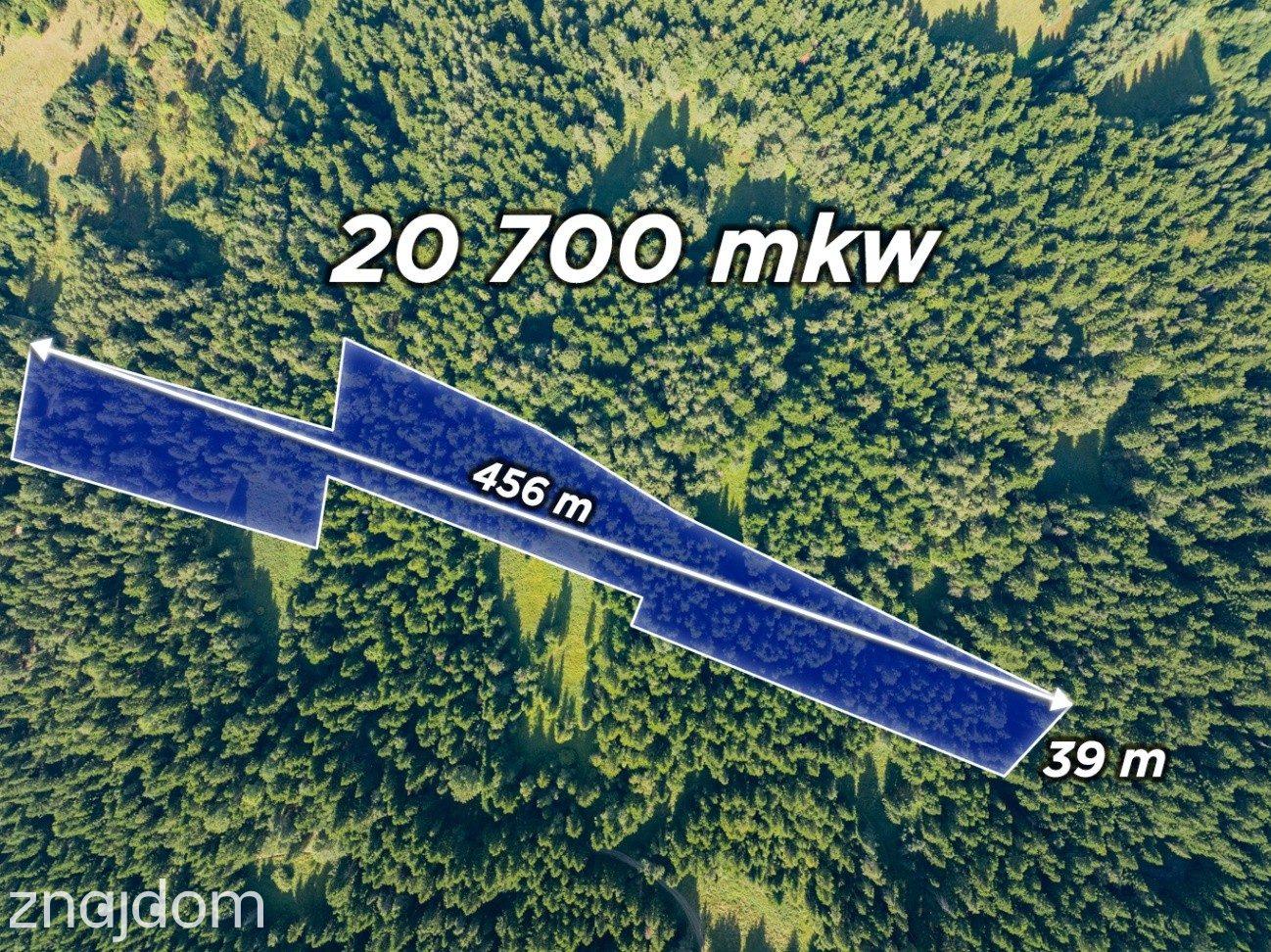 DZIAŁKI LEŚNE 20 700 m² – Kasina Wielka | Beskid Wyspowy - zdjęcie 2