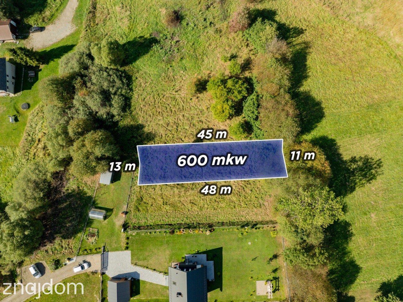 Działka budowlano-rolna 600 m² – Kasina Wielka - zdjęcie 3